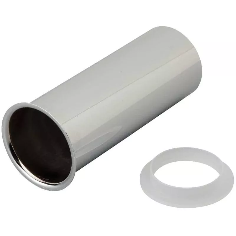 1-1/2" x 4" Chrome Plated Flanged Drain Tailpiece