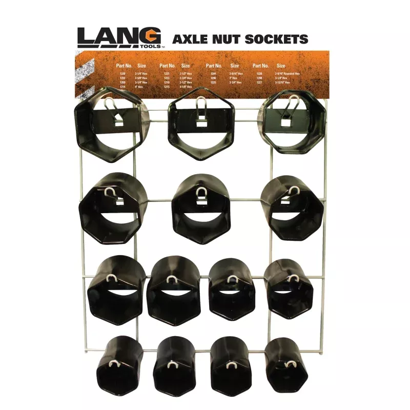 14-Piece Axle Nut Display KAS1290 Lang Tools