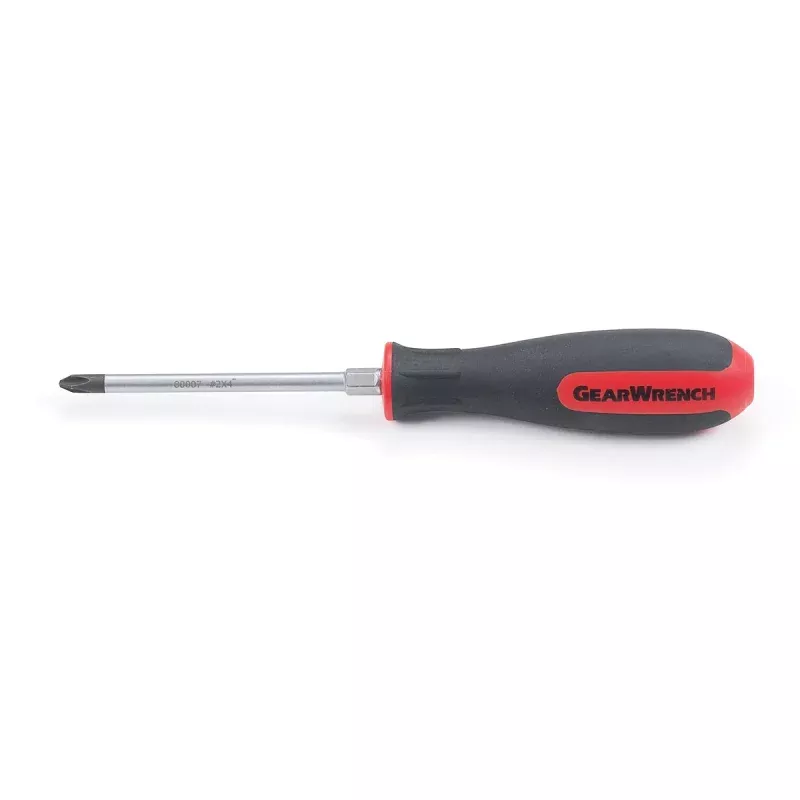 #2 x 4 GearWrench Phillips Screwdriver with Nut Bolster KDT80007 GearWrench