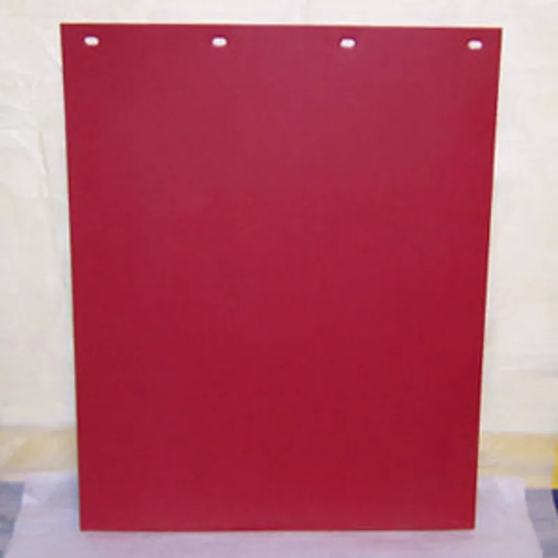 24" x 30" bright colored plastic mudflap - Bright Red