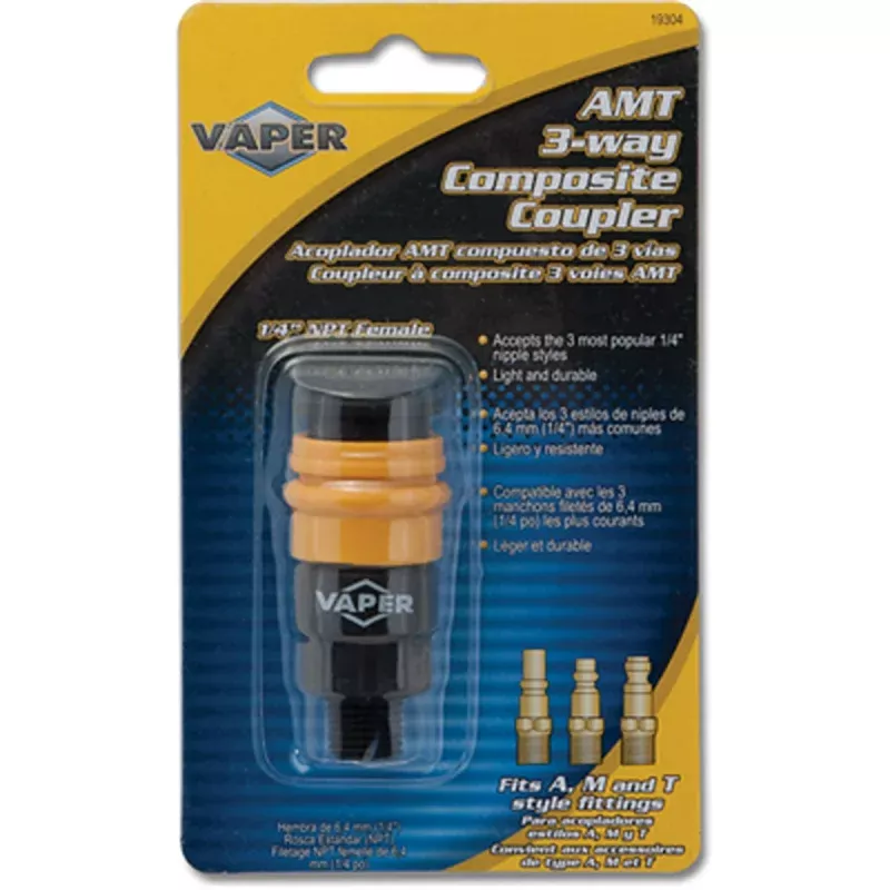 3-Way Composite Coupler Female TIT19304 Titan