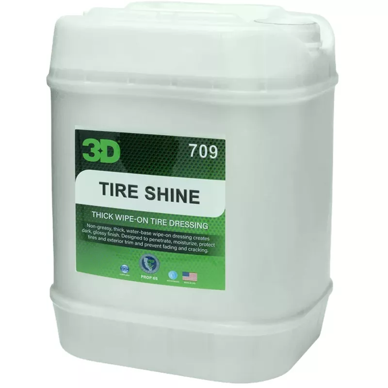 3D Tire Shine - Thick Wipe-On Tire Dressing - 5 gal
