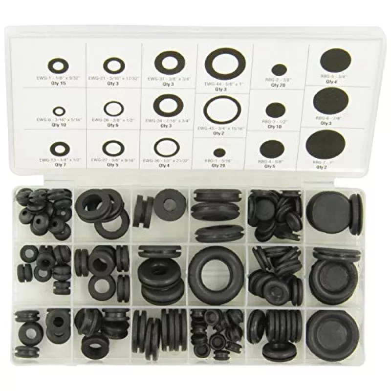 Advanced Tool Design Model ATD-362 Rubber Grommet Assortment, 125-Piece