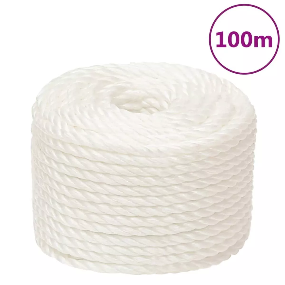 Berkfield Work Rope White 16 mm 100 m Polypropylene