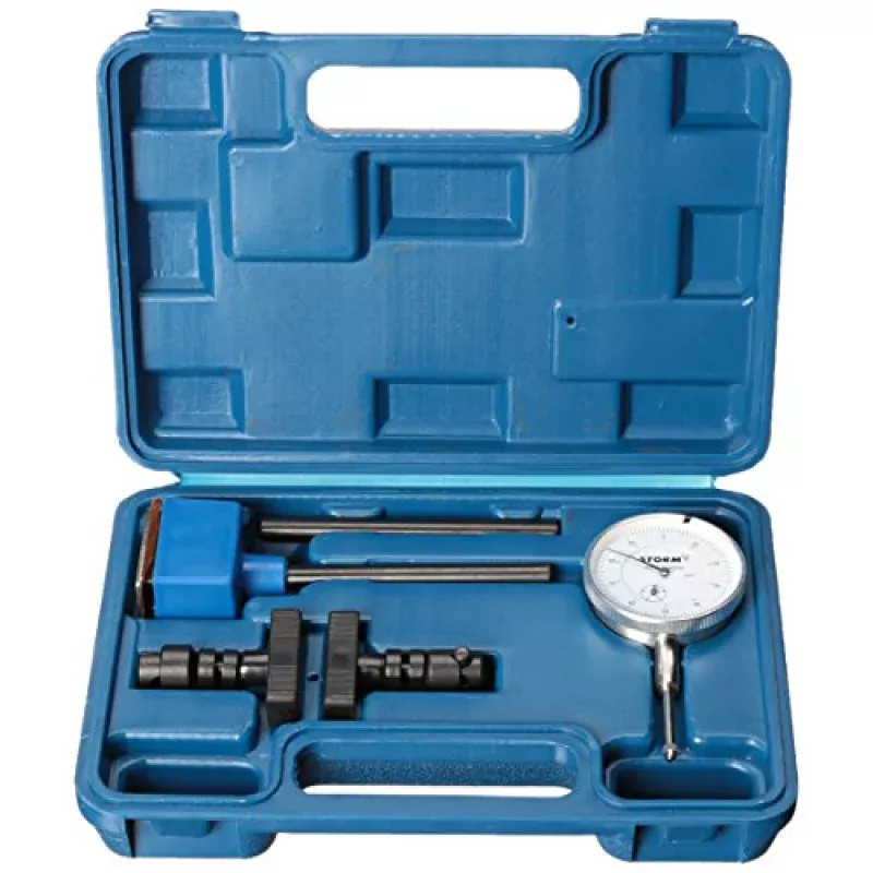 Central Tools 3D101 0 to 1 Inch Dial Indicator Set with Magnetic Base