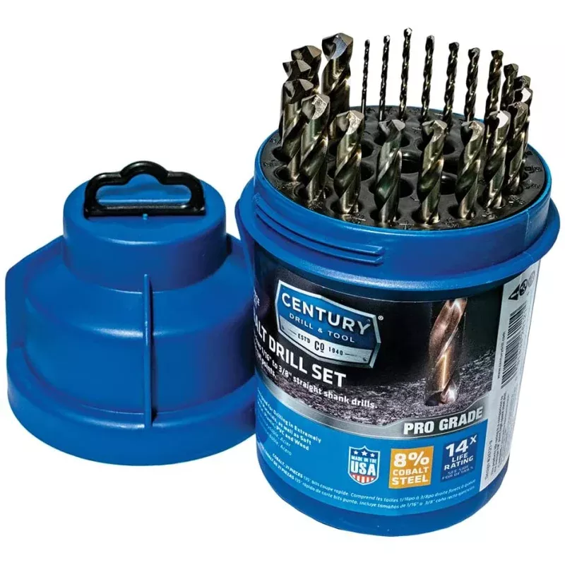 Century Drill & Tool 26214 7/32 Pro Grade Cobalt Drill Bit