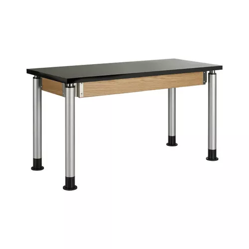 Diversified Spaces Adjustable Height 2-Student Science Table, Phenolic Top, 60"W x 24"D
