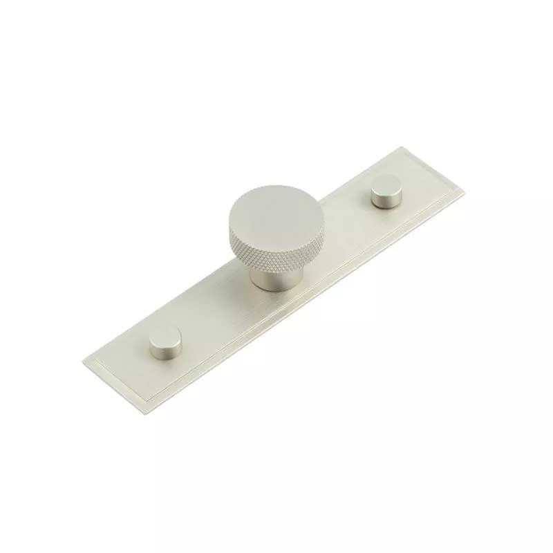 Frelan - Wenlock Cupboard Knobs 30mm Stepped Backplate Satin Nickel