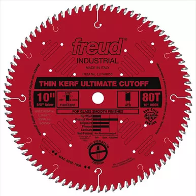 Freud LU74R010 10 Thin Kerf Ultimate Cut-Off Blade