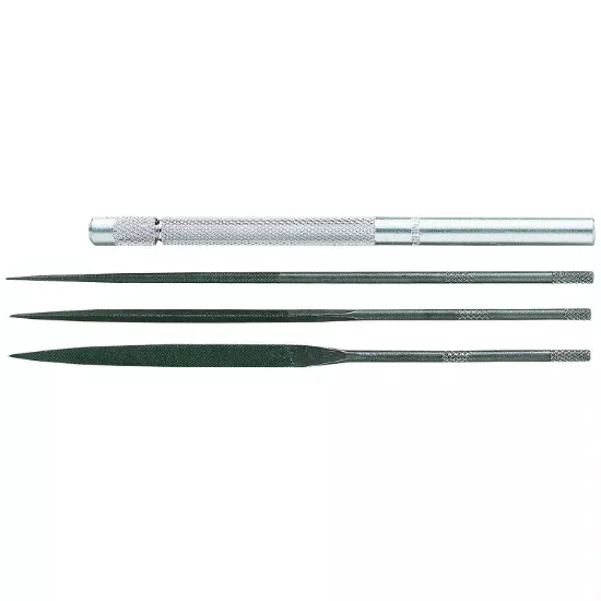 General Tools Swiss Pattern Needle File Set, 4 Pieces, Precision Metalworking Files