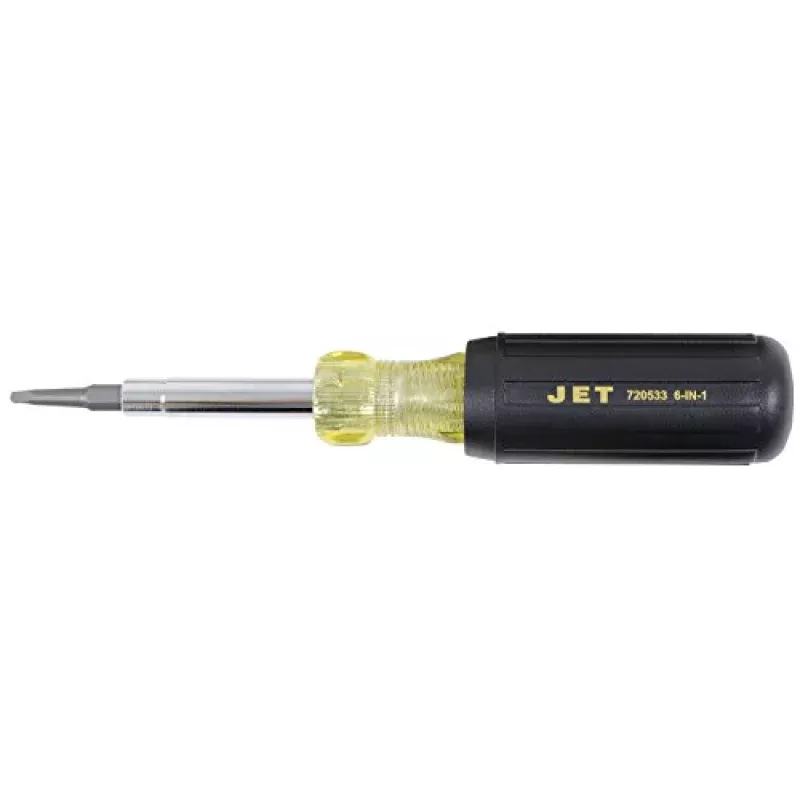 Jet 720533-6-in-1 Cushion Grip Multi-Bit Screwdriver