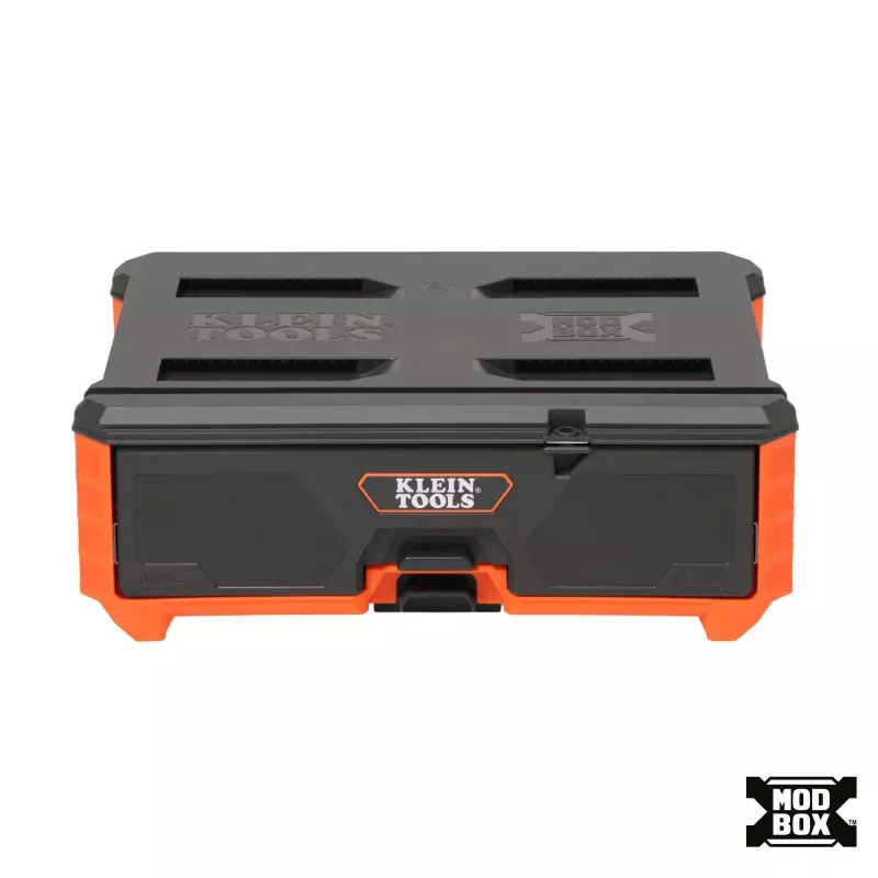 Klein Tools Modular Toolbox 54844MB MODbox Single Drawer (30 Lb Capacity Ball Bearing Slides Impact Polypropylene)
