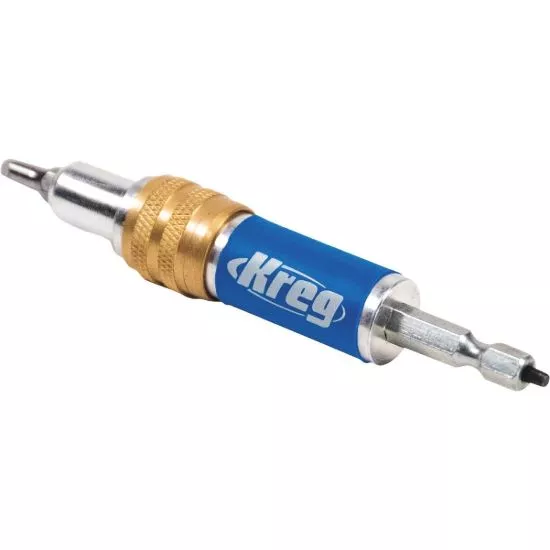 Kreg Quick-flip Double Ended Bit Holder, Model Kdrv-flip, 1/4 In. Hex
