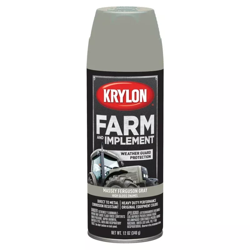 Krylon Farm/Implement; Massey Ferguson Gray; 12 oz. Aerosol DUP1938 Krylon