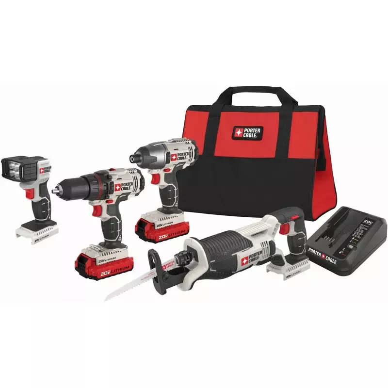 Porter Cable-PieceCK615L4 20V MAX Lithium 4-Tool Combo Kit