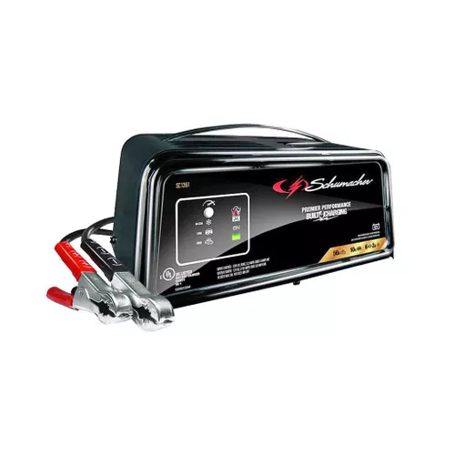 Schumacher Fully Automatic Battery Charger/Engine Starter, 50A 12V