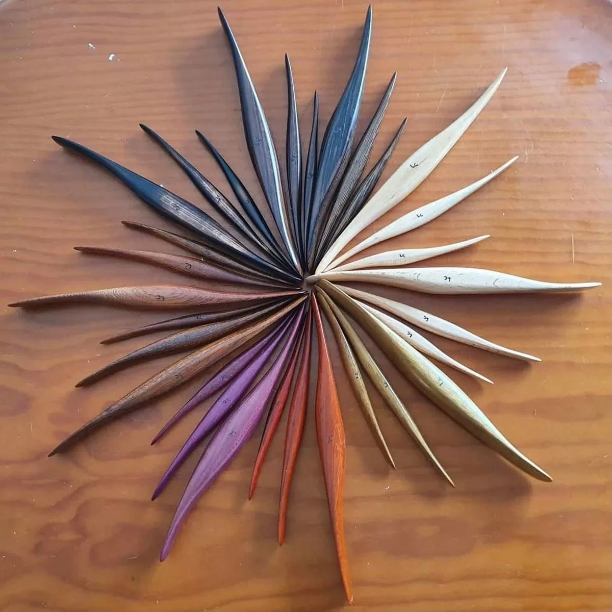 A Set of 3 Hardwood Handmade Tools