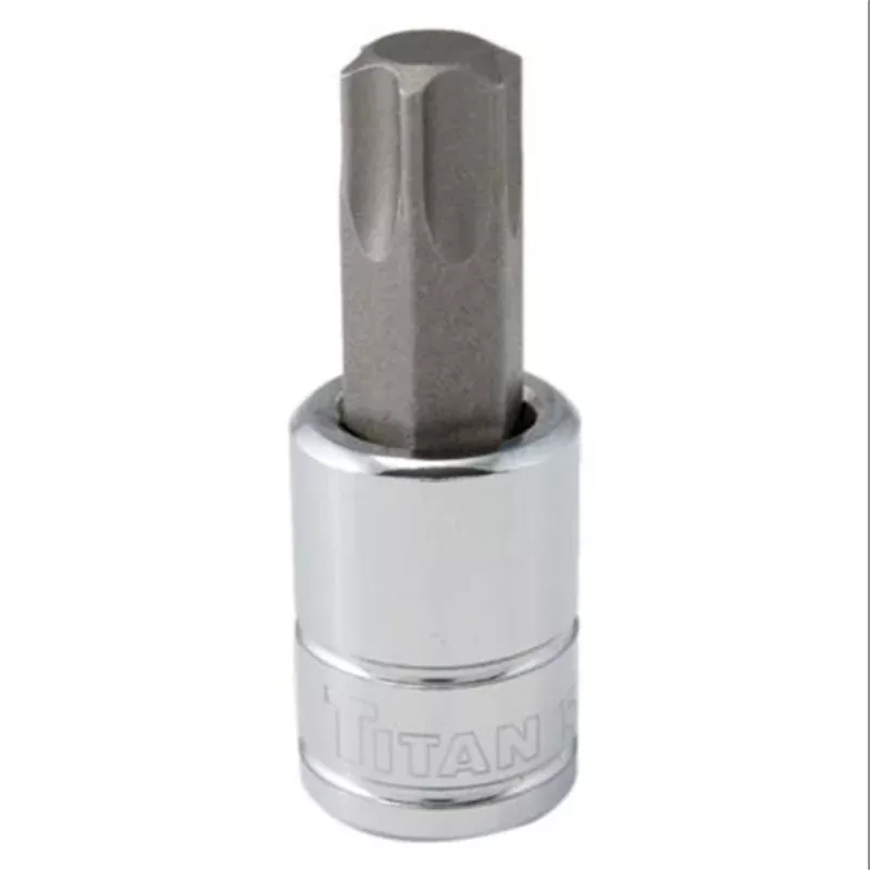 Torx Bit Socket, 3/8 Drive, T55, Chrome TIT68955 Titan