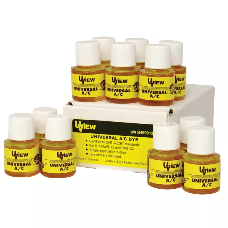 Universal A/C Dye - 12 Bottles UVUB499012 UVIEW