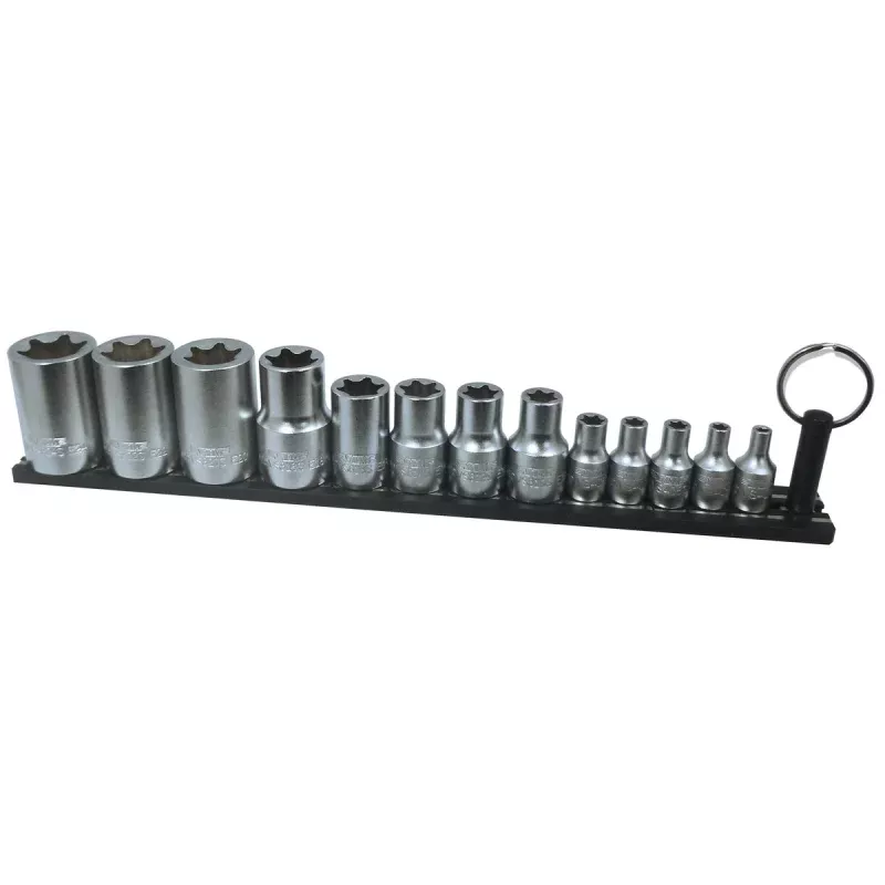 VIM Tools 13-Piece E Inverted Torx Driver Set on Black Magrail VIMTMS-ETORX Vim Products