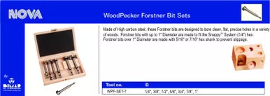 Woodpecker 7 Pc. Forstner Bit Set